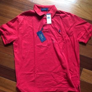 Men’s Red Polo Shirt Large